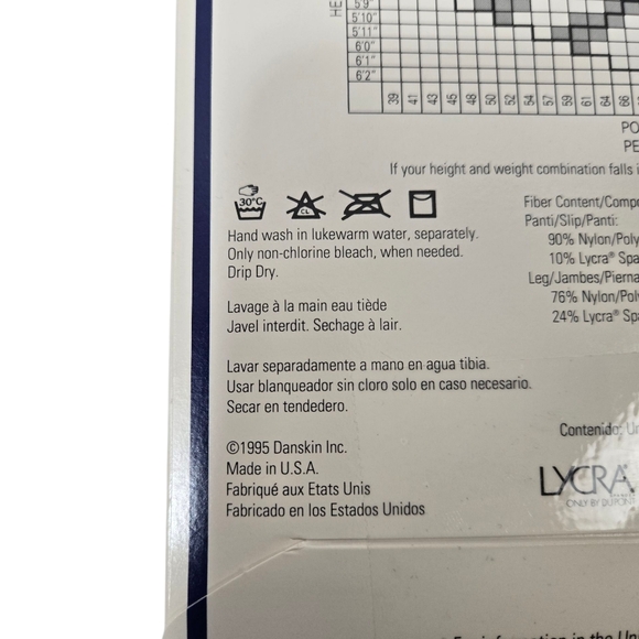 Givenchy 90's Vintage Sheer Pantyhose Bon Navy Size C Body Smoothers - Picture 6 of 9